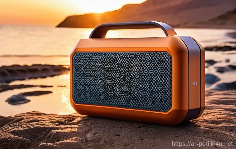 블루투스 스피커의 음질 비교 - **Prompt:** "A beautifully crafted, sleek Bluetooth speaker in a luxurious, modern Arab living room....