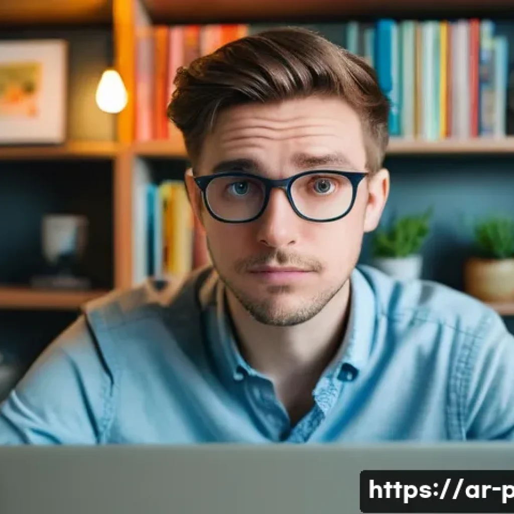 웹캠의 자동 초점과 수동 초점 차이 - **Prompt 1: Autofocus Frustration in a Home Office**
A realistic photograph of a person in their...